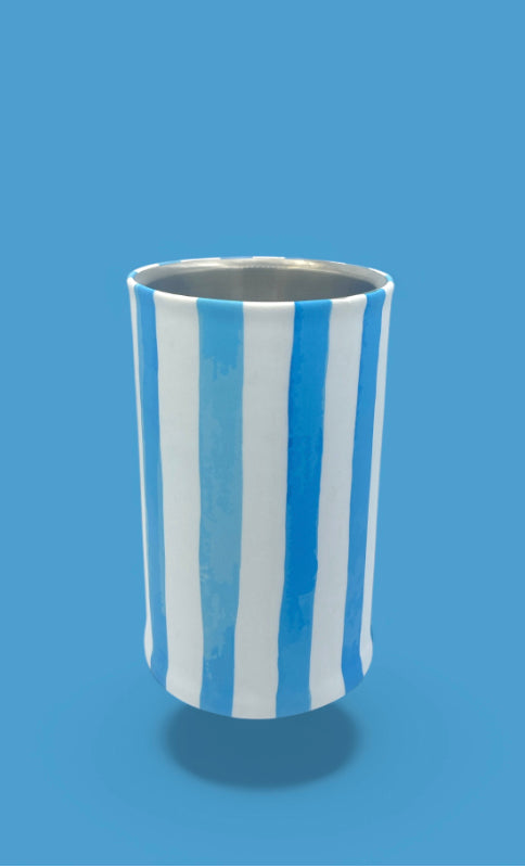 Painted Blue Stripes