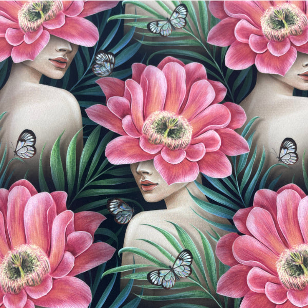 Cactus Flower Lady
