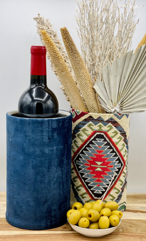 Vintage Samt ROYAL - royal blau -