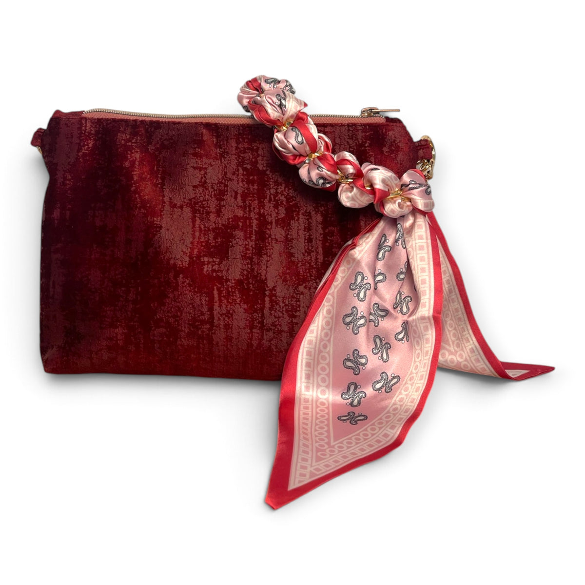 TwillyLilly_Vintage Samt ROYAL - bordeaux