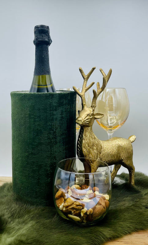 Vintage Samt ROYAL -dunkelgrün-