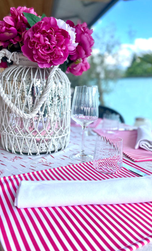 TischSets (2Stk.) "PINK STRIPES"
