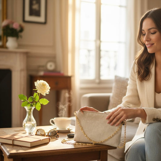 LillyBag - Perlmutt mit Umhängegurt