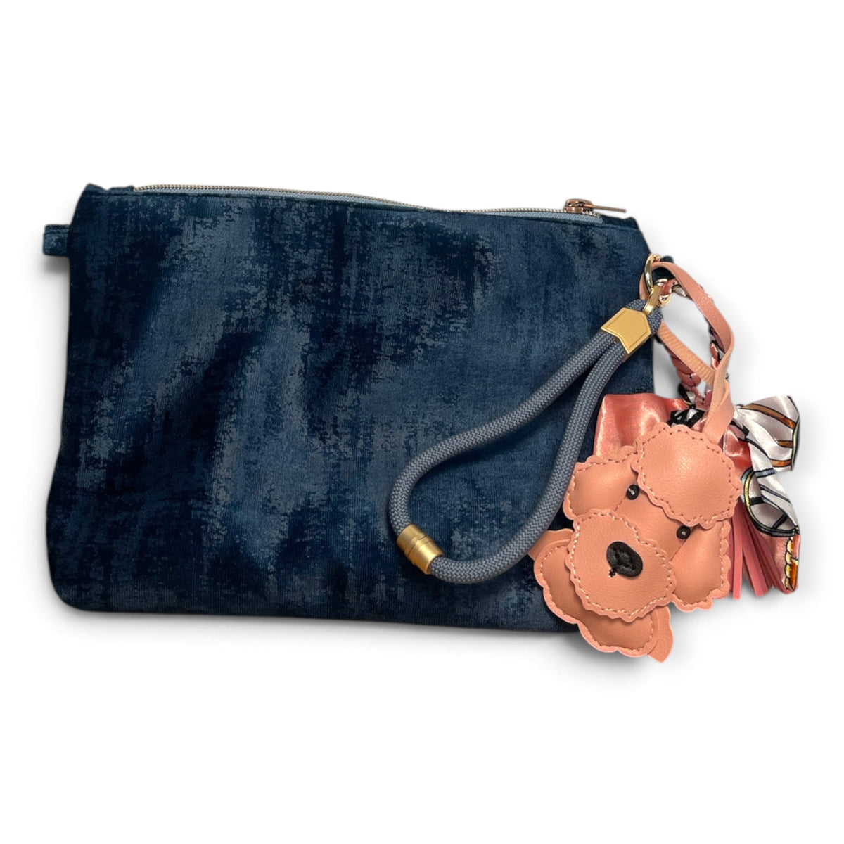 LillyBag_Vintage Samt ROYAL_dunkelblau