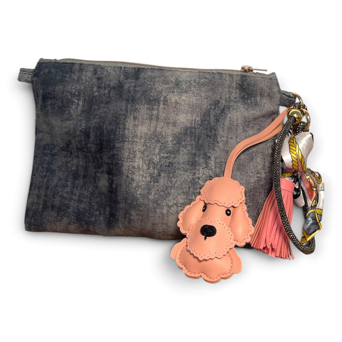 LillyBag_Vintage Samt ROYAL_grau