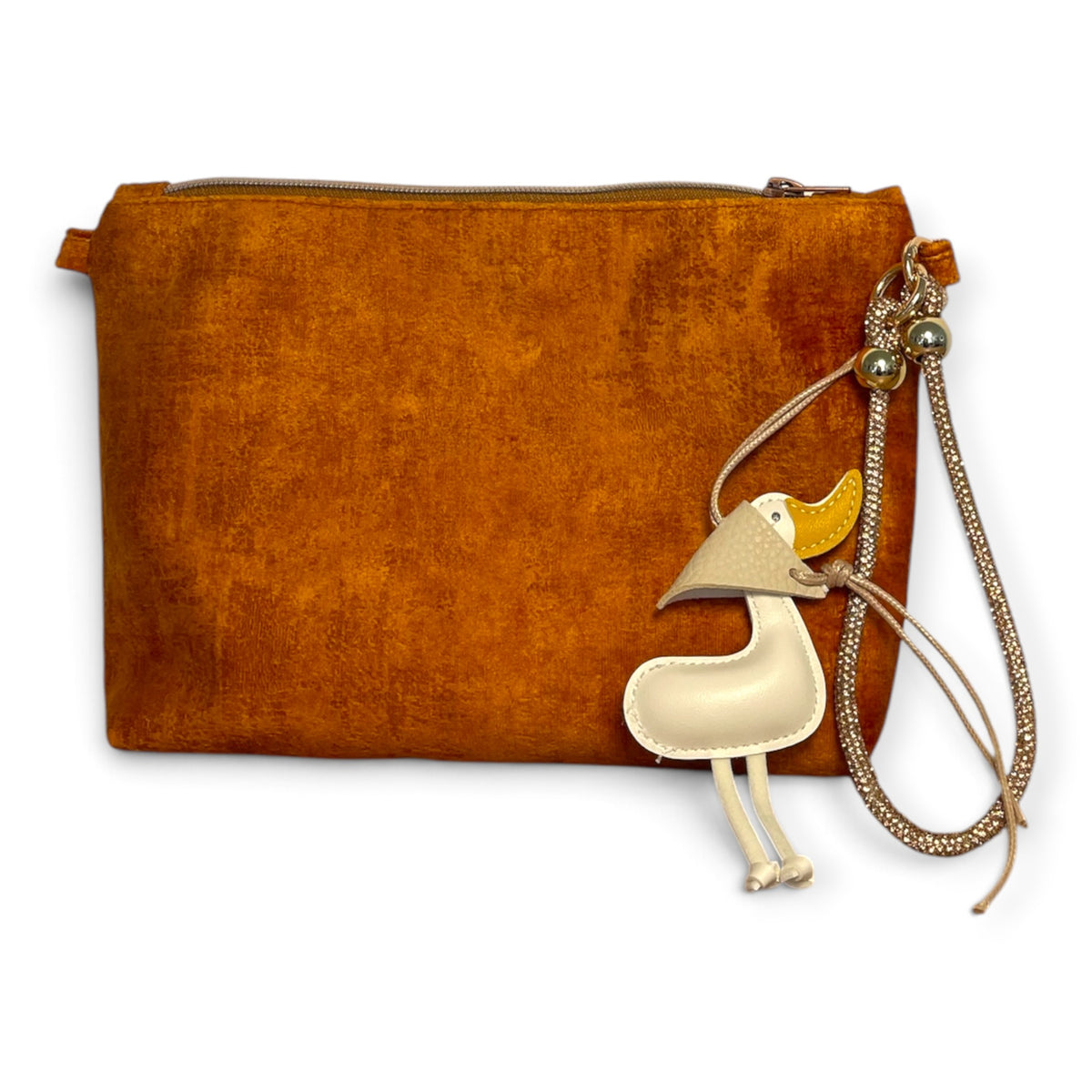LillyBag_Vintage Samt ROYAL_gold DUCK