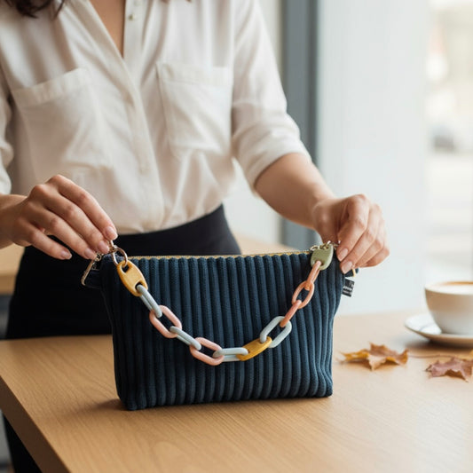 LillyBag - Navy mit Umhängegurt