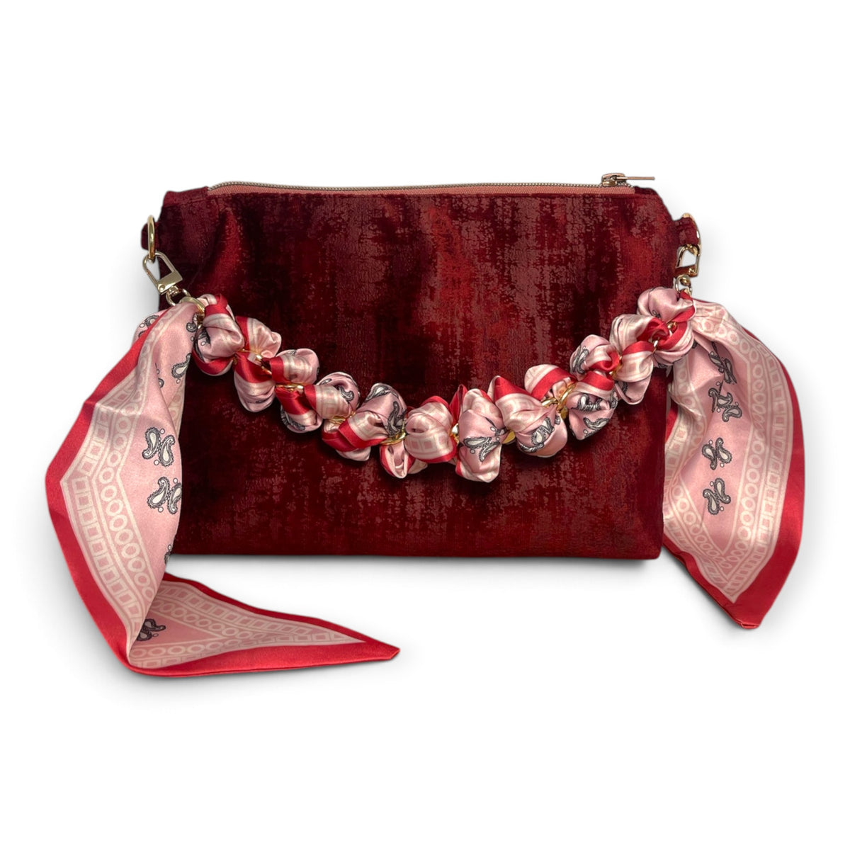 TwillyLilly_Vintage Samt ROYAL - bordeaux